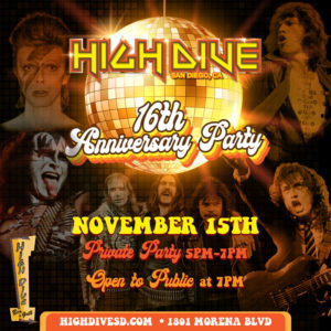 High Dive 16th Anniversary